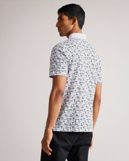 <P>Ss Printed Polo</P>